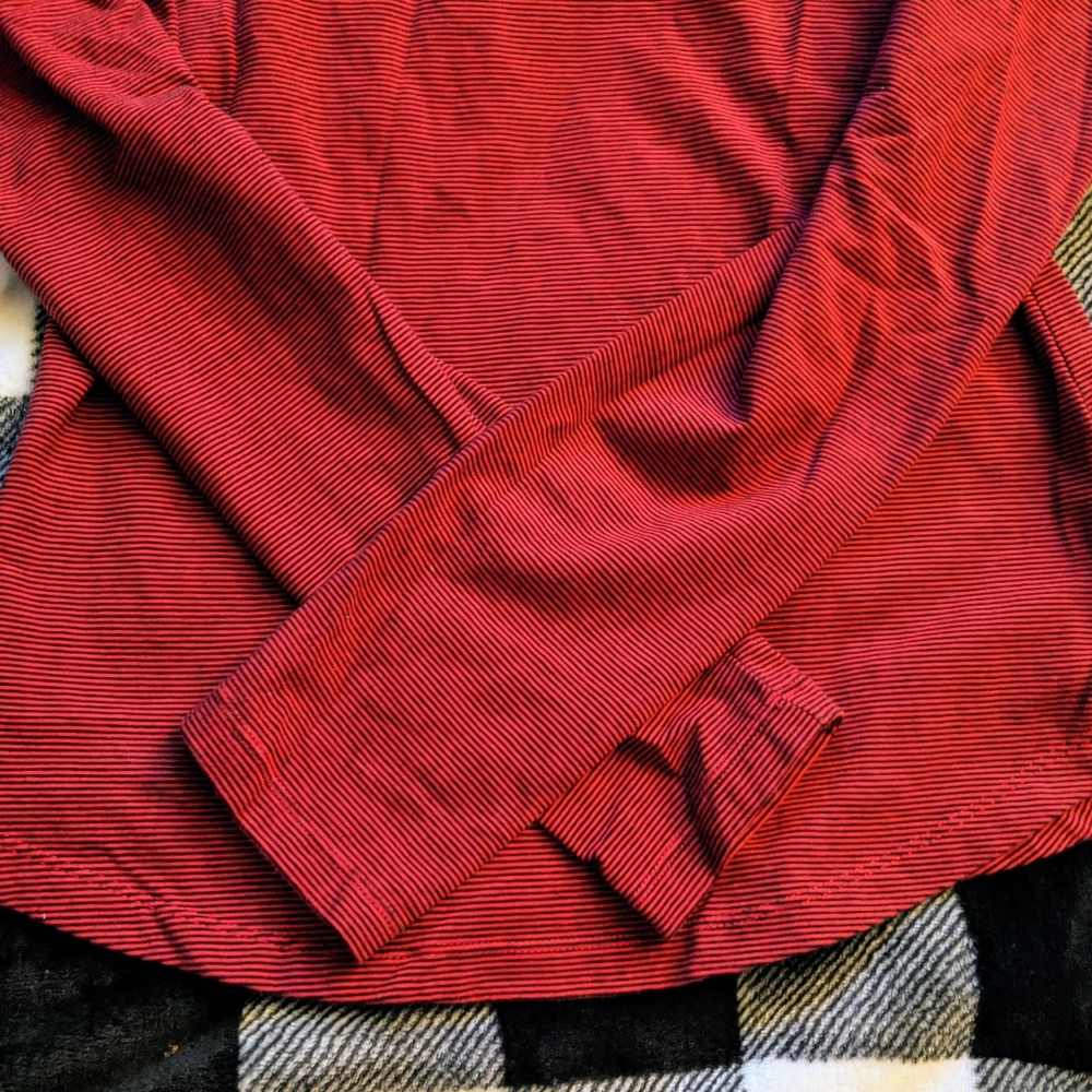 Free People Penelope Puff Sleeve Red Top size M - Picture 10 of 12